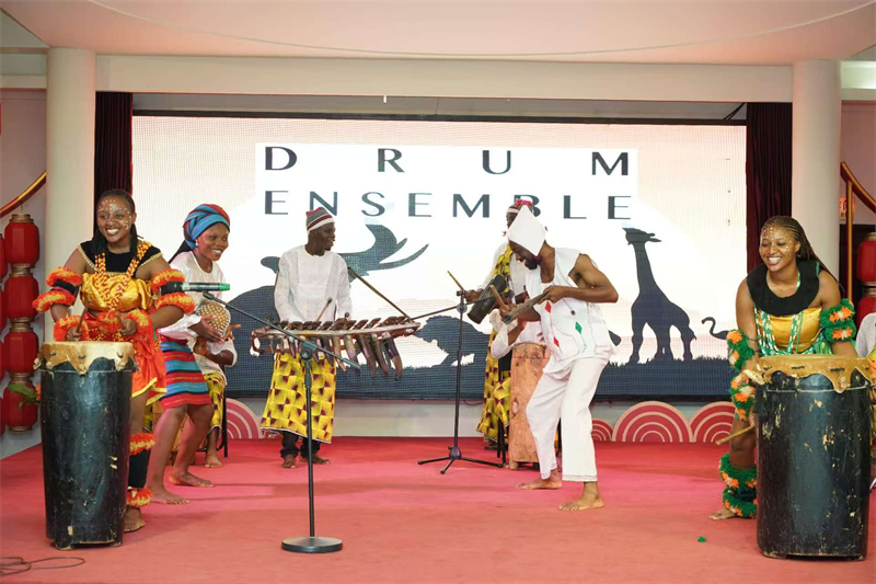 非洲打击乐合奏《Drum Ensemble》 尼日利亚中国文化中心供图